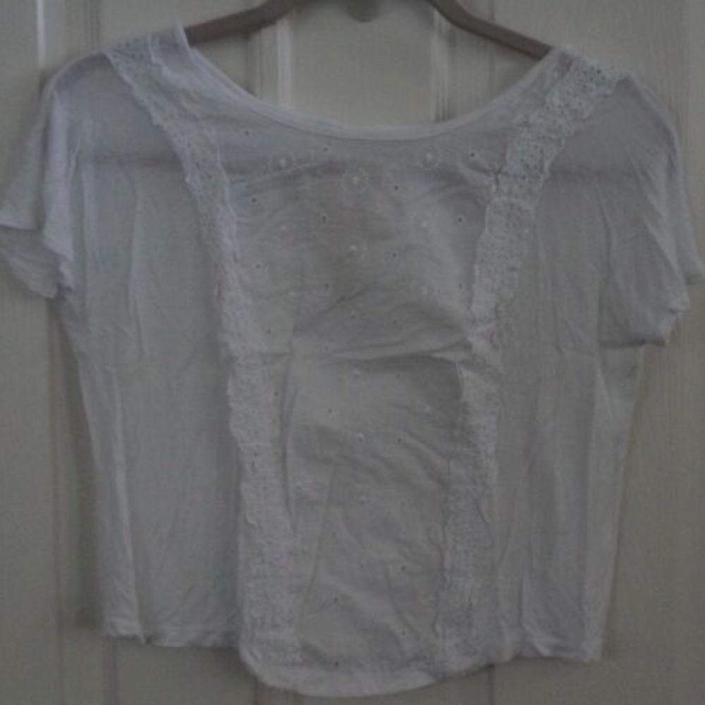 NWOT Girl's Fresh Brewed White top size XL